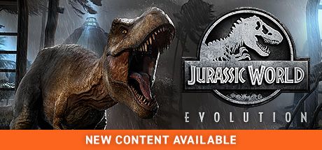 Front Cover for Jurassic World: Evolution (Windows) (Steam release): 2nd cover - New Content Available Promotion Cover Art