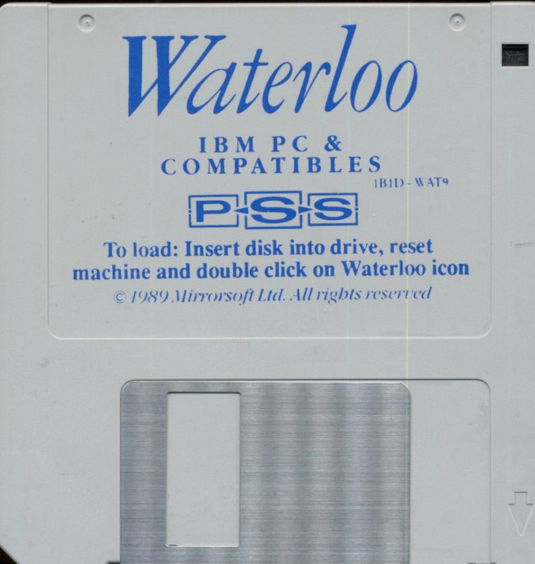 Media for Waterloo (DOS): 3.5" Disk