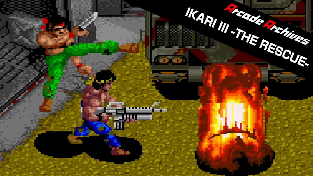 Front Cover for Ikari III: The Rescue (Nintendo Switch) (download release): 2nd version