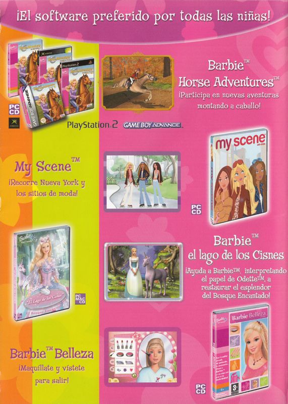 Inside Cover for Barbie as Rapunzel: A Creative Adventure (Macintosh and Windows) (Best Seller Junior release): Left
