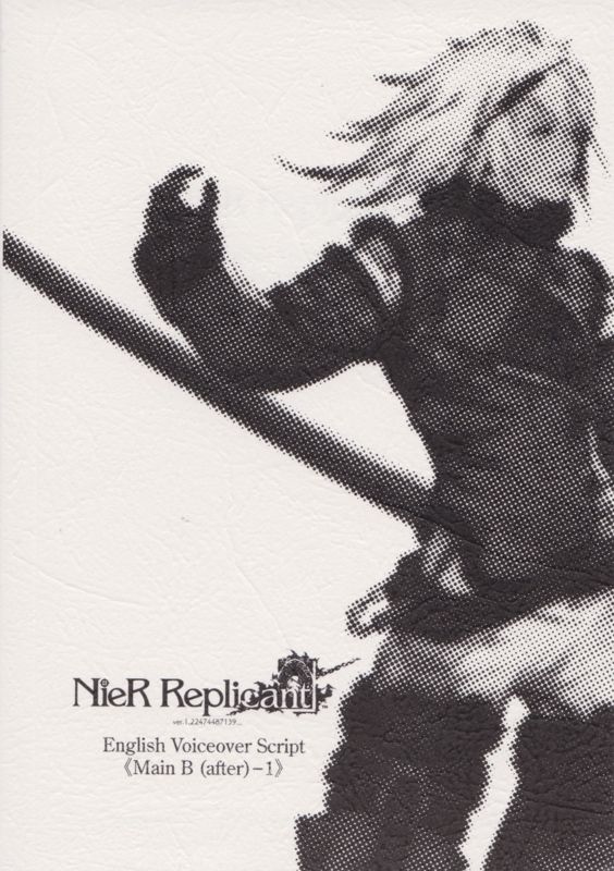 Extras for NieR Replicant ver.1.22474487139... (White Snow Edition) (PlayStation 4) ("Soft-bundled Box Set"): Script Book - <i>(Main B (after)-1)</i> - Front