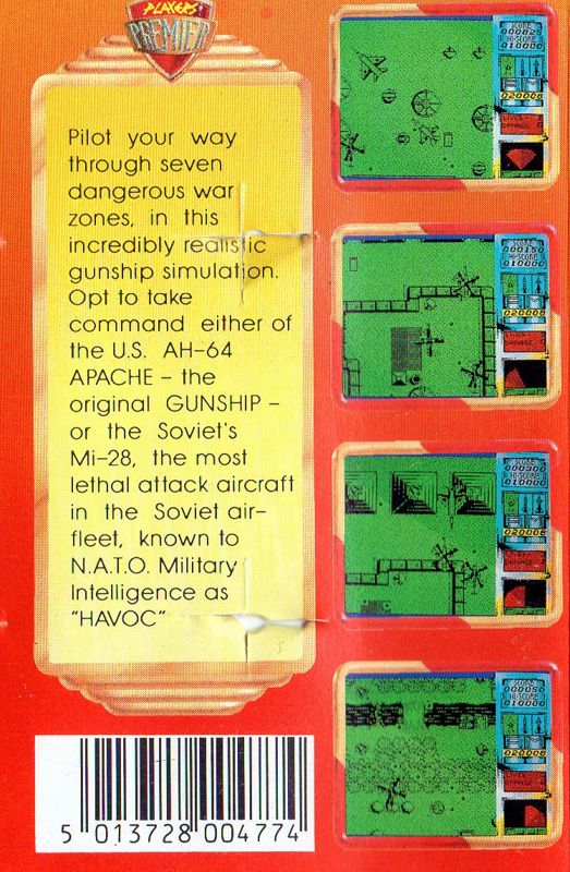 Back Cover for Havoc (Commodore 64)