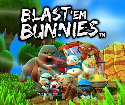 Front Cover for Blast 'Em Bunnies (Nintendo 3DS) (download release)