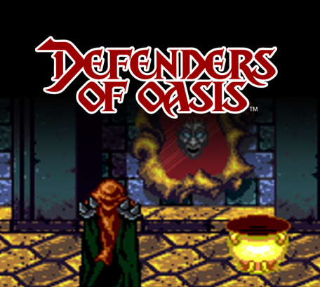 Front Cover for Defenders of Oasis (Nintendo 3DS) (download release)