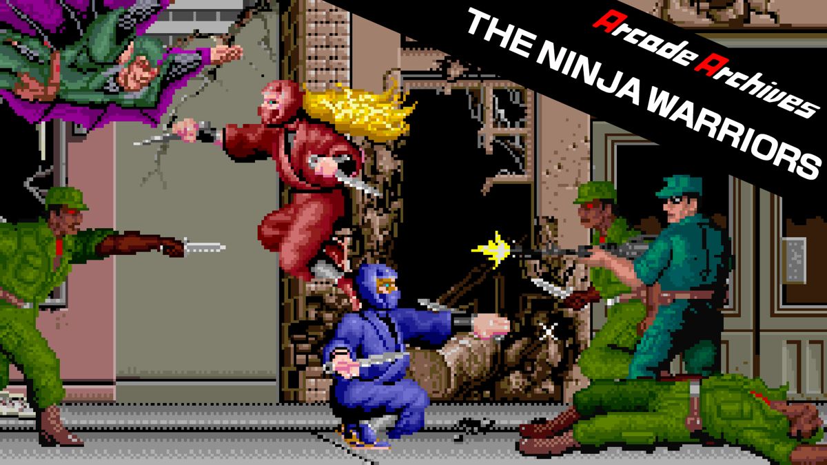 Front Cover for The Ninja Warriors (Nintendo Switch) (download release): 2nd version