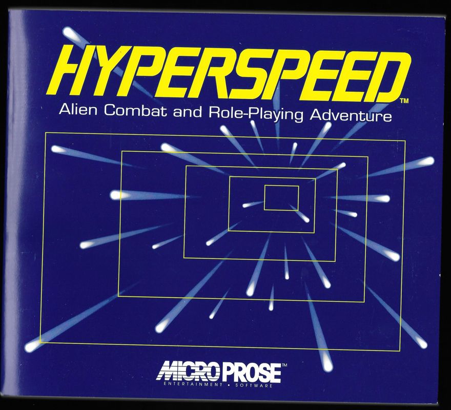 Manual for Hyperspeed (DOS) (5.25" Disk version): Front