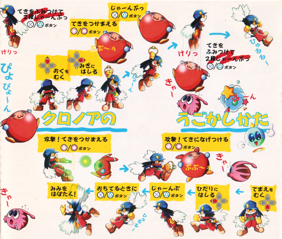 Inside Cover for Klonoa: Door to Phantomile (PlayStation)