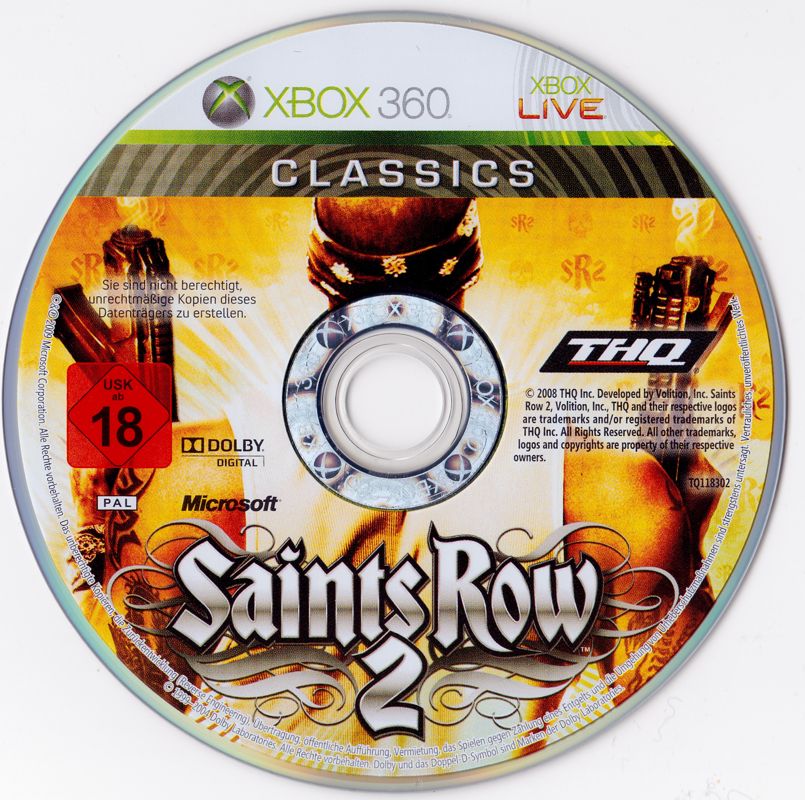 Media for Saints Row 2 (Xbox 360) (Classics release)