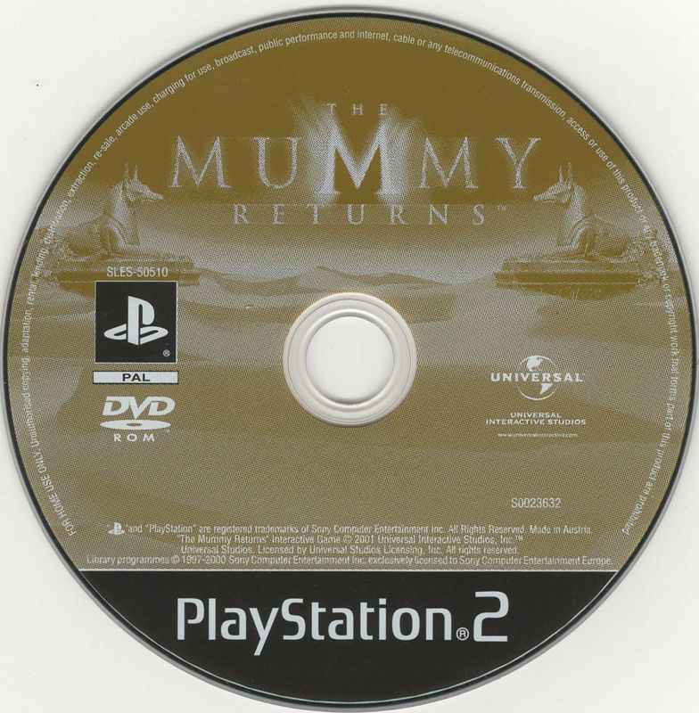 Media for The Mummy Returns (PlayStation 2)