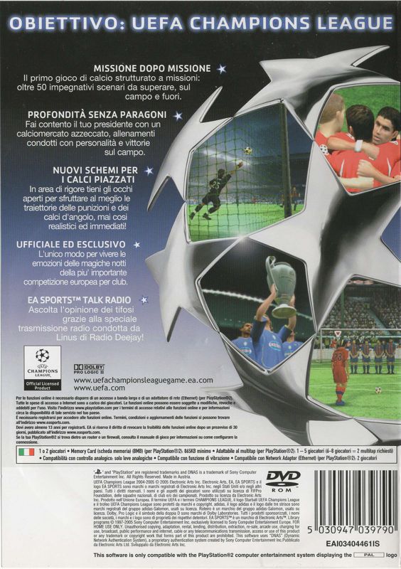 UEFA Champions League 2004-2005 para Playstation 2 (2005)