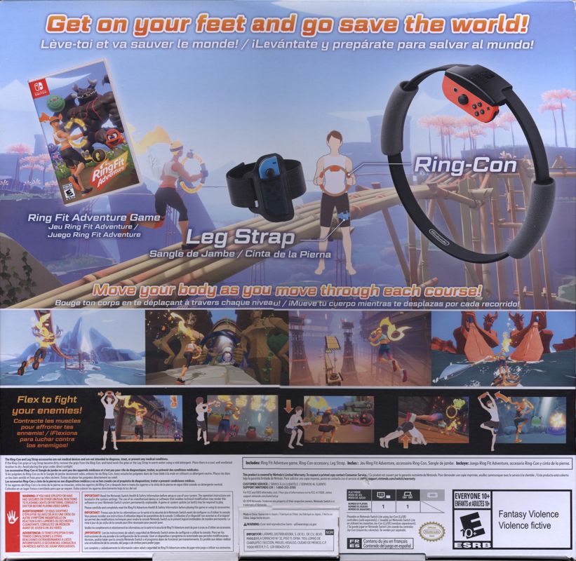 Back Cover for Ring Fit Adventure (Nintendo Switch)
