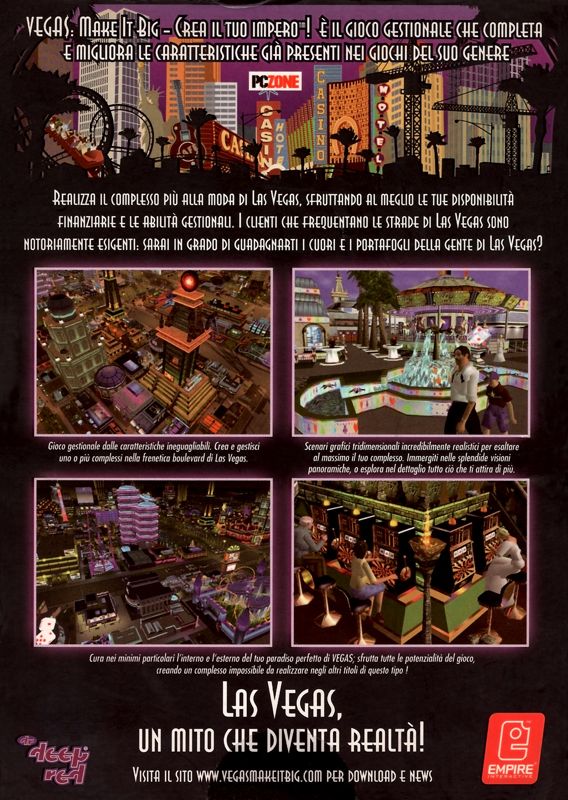 Back Cover for Vegas Tycoon (Windows)