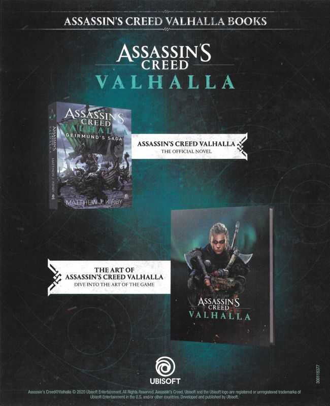 Advertisement for Assassin's Creed: Valhalla (PlayStation 5): Assassin's Creed Valhalla Merchandise - Back
