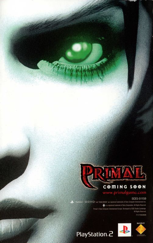 Manual for The Getaway (PlayStation 2): Back