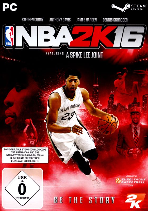 Front Cover for NBA 2K16 (Windows) (Anthony Davis cover)