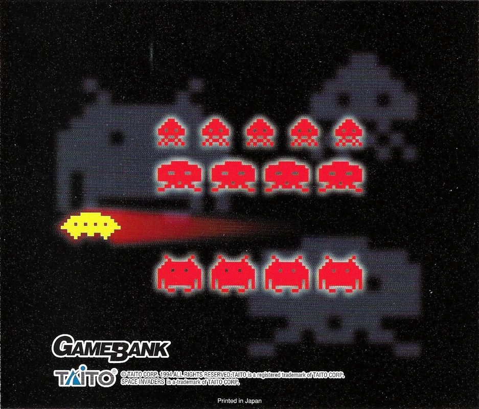 Back Cover for Space Invaders (Windows)