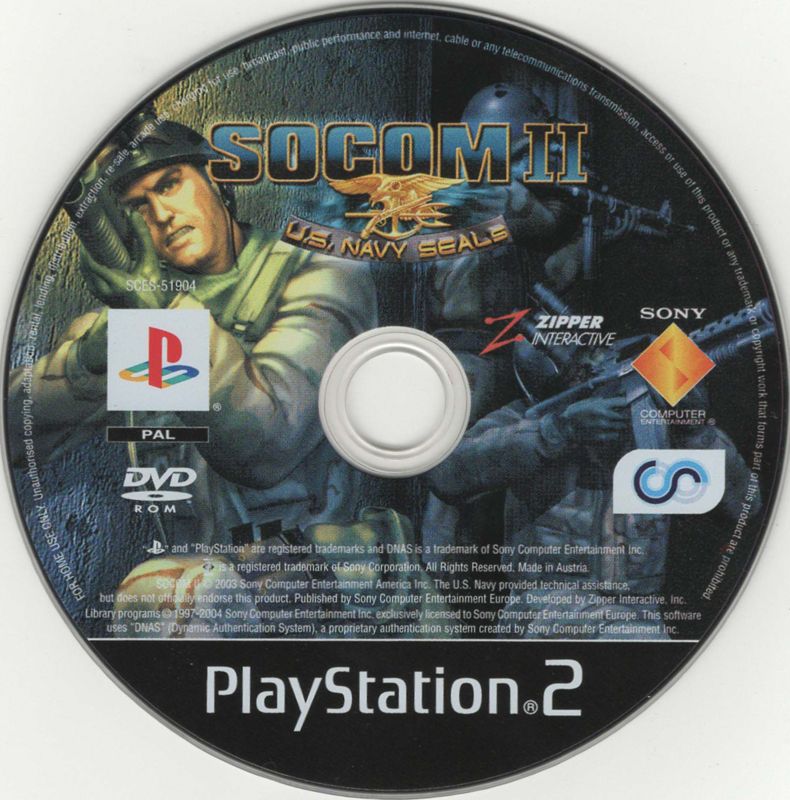 Media for SOCOM II: U.S. Navy SEALs (PlayStation 2)