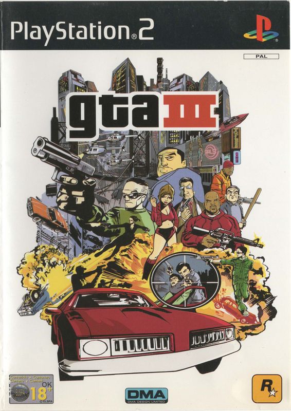 Front Cover for Grand Theft Auto III (PlayStation 2)