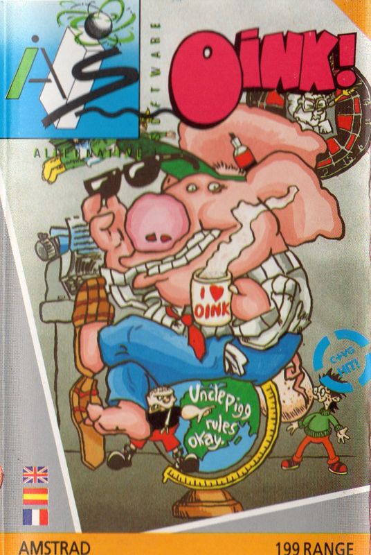 Front Cover for Oink! (Amstrad CPC) (Alternative Software budget reissue)