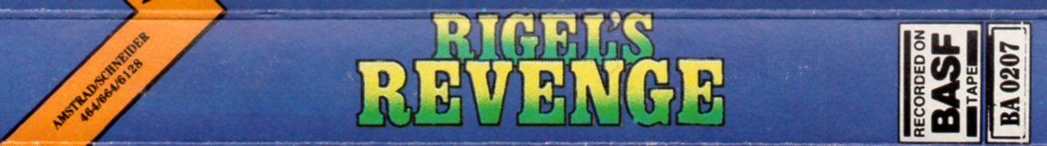 Spine/Sides for Rigel's Revenge (Amstrad CPC)