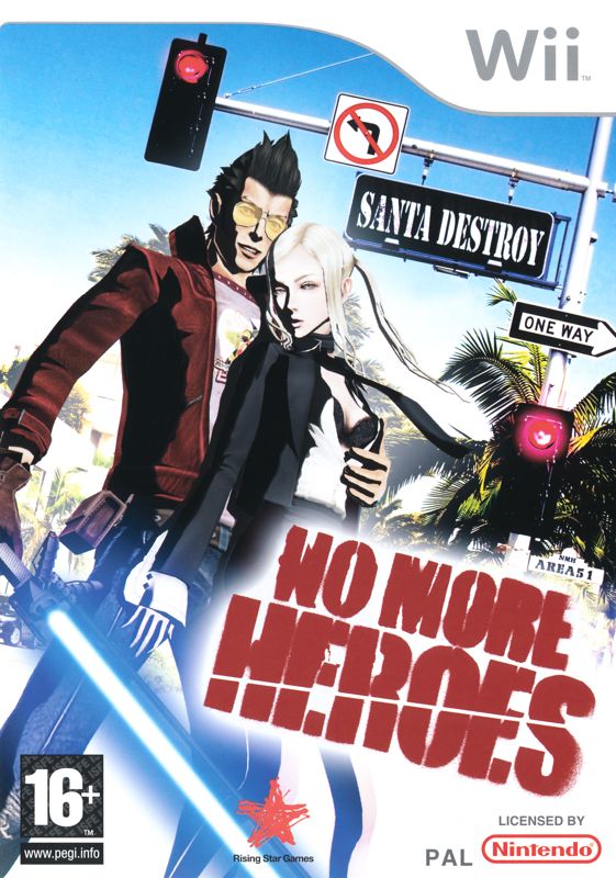 Front Cover for No More Heroes (Wii)