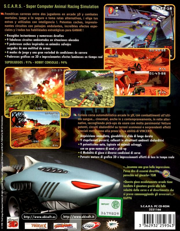 Back Cover for S.C.A.R.S. (Windows)
