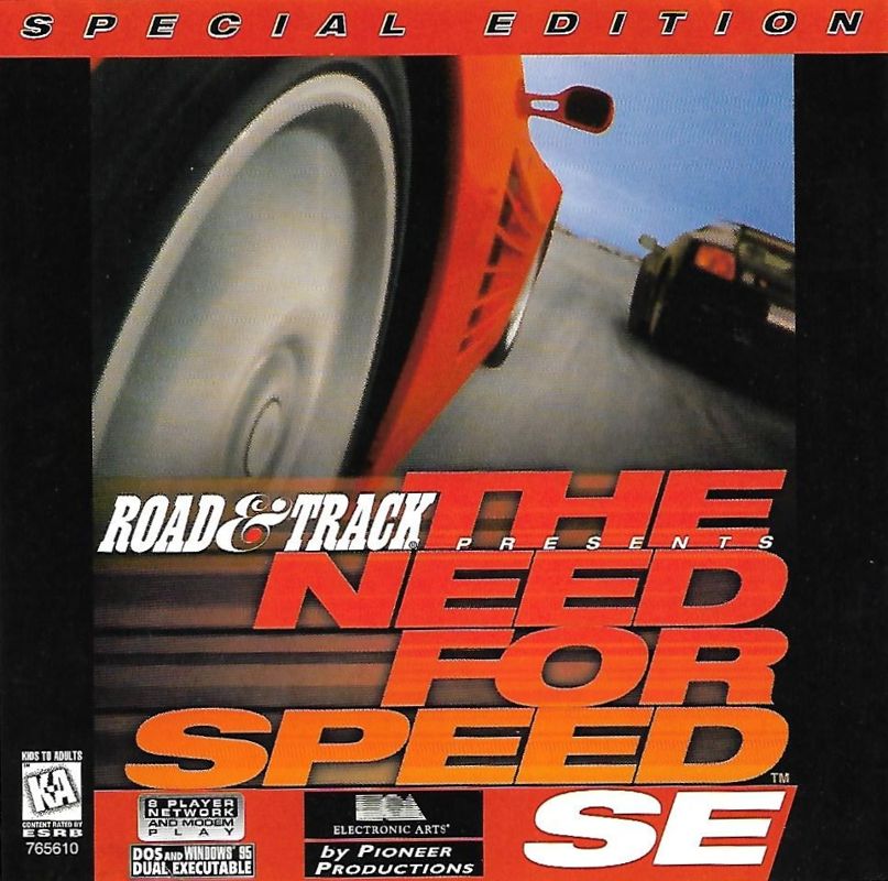 Other for The Need for Speed: Special Edition (DOS and Windows): Jewel Case - Insert - Front
