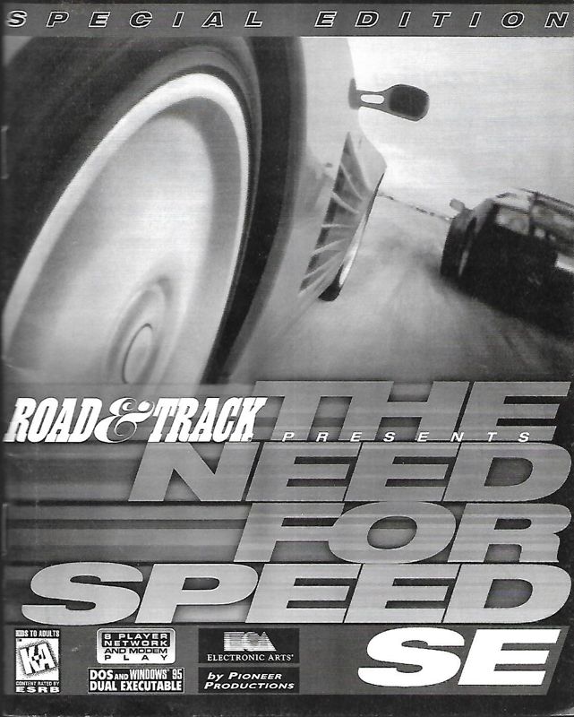 Manual for The Need for Speed: Special Edition (DOS and Windows): Front