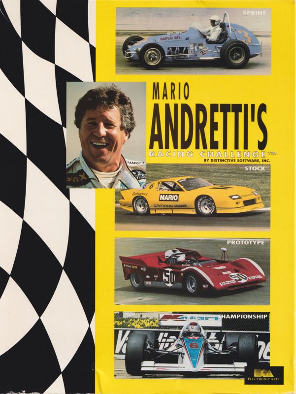 Front Cover for Mario Andretti's Racing Challenge (DOS) (5.25" Disk version)