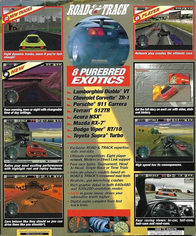 Back Cover for The Need for Speed: Special Edition (DOS and Windows)