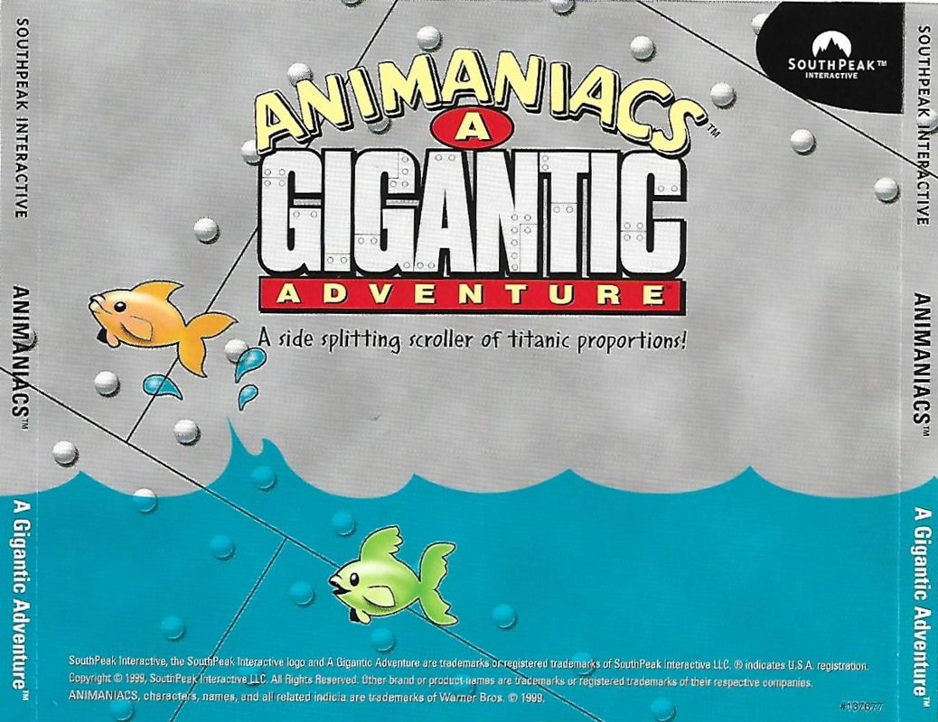 Other for Animaniacs: A Gigantic Adventure (Windows): Jewel Case - Insert - Back