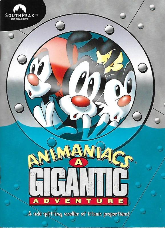 Manual for Animaniacs: A Gigantic Adventure (Windows): Front