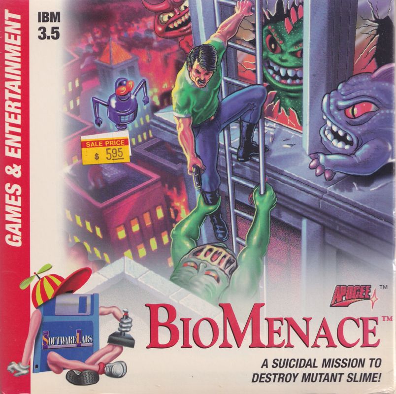 Front Cover for Bio Menace (DOS) (Software Labs shareware release)
