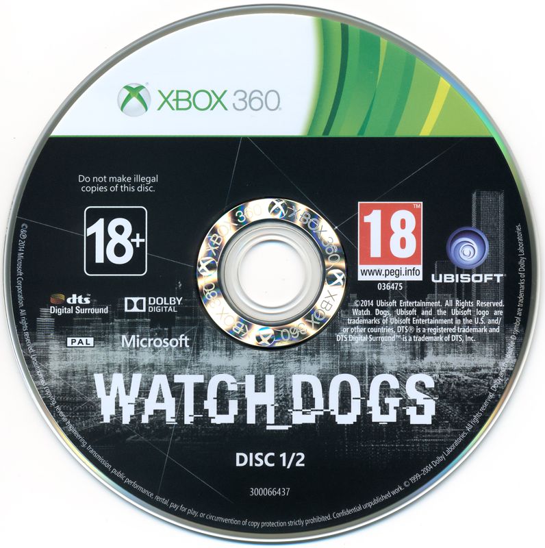 Media for Watch_Dogs (Special Edition) (Xbox 360): Disc 1