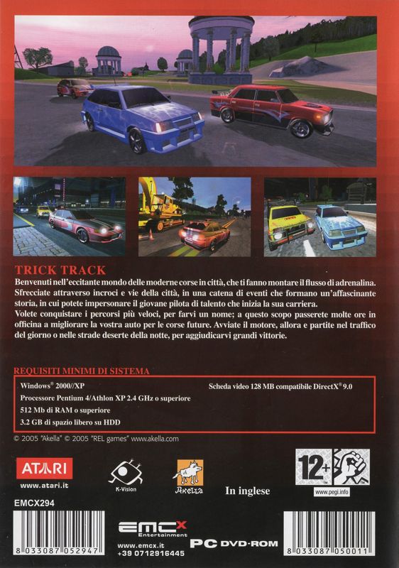 Back Cover for Trick Track (Windows) (Imperdibili release)