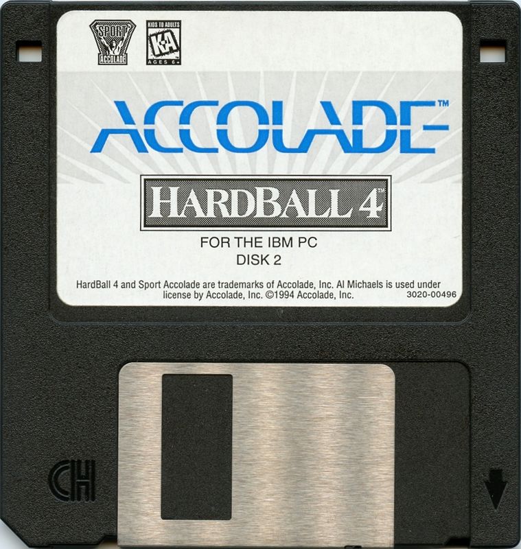 Media for HardBall 4 (DOS) (3.5" floppy disk release): Disk 2