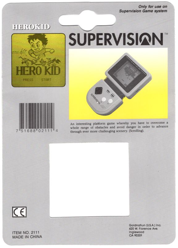 Back Cover for Hero Kid (Supervision)