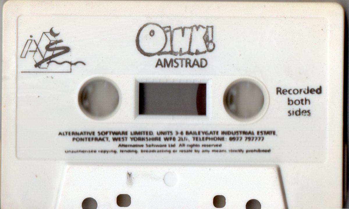 Media for Oink! (Amstrad CPC) (Alternative Software budget reissue)