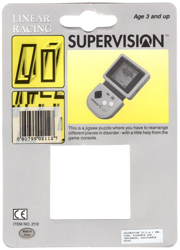 Back Cover for Linear Racing (Supervision)