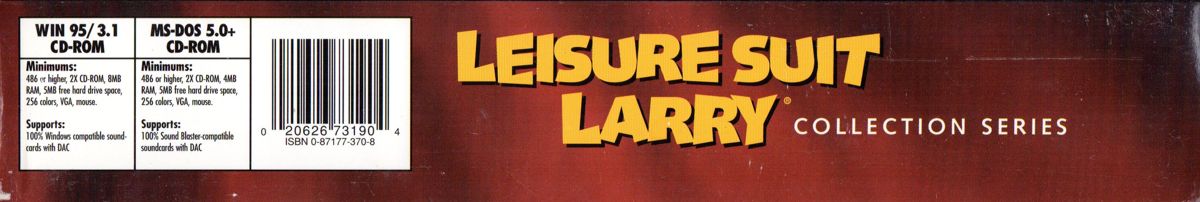 Spine/Sides for Leisure Suit Larry: Collection Series (DOS and Windows): Bottom