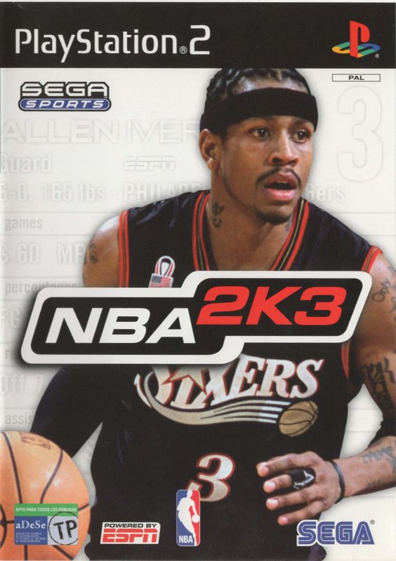 NBA 2K3 cover or packaging material - MobyGames