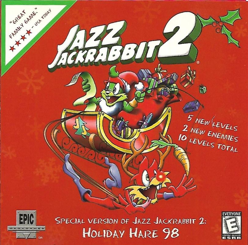 Front Cover for Jazz Jackrabbit 2: Holiday Hare 98 (Windows)