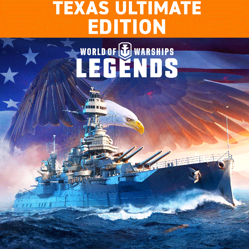 Front Cover for World of Warships: Legends - Texas Ultimate Edition (PlayStation 4) (download release): 1st version