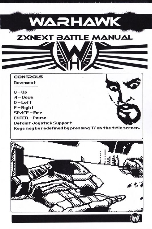 Manual for Warhawk (ZX Spectrum Next) (mail order release): Right