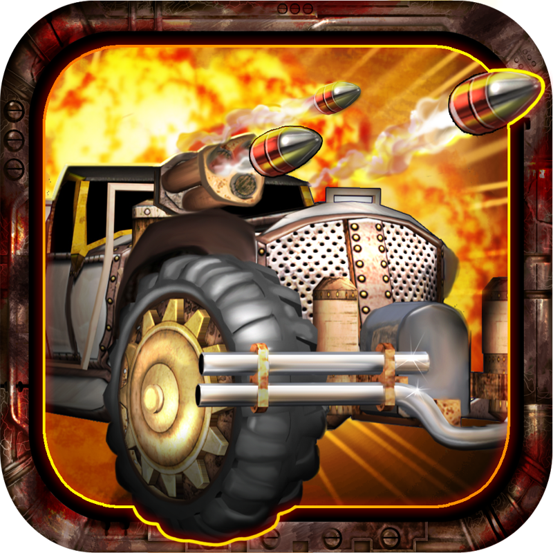 Front Cover for Steampunk Racing 3D (iPad and iPhone)