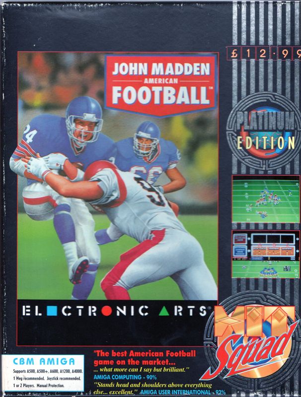 John Madden Football cover or packaging material - MobyGames