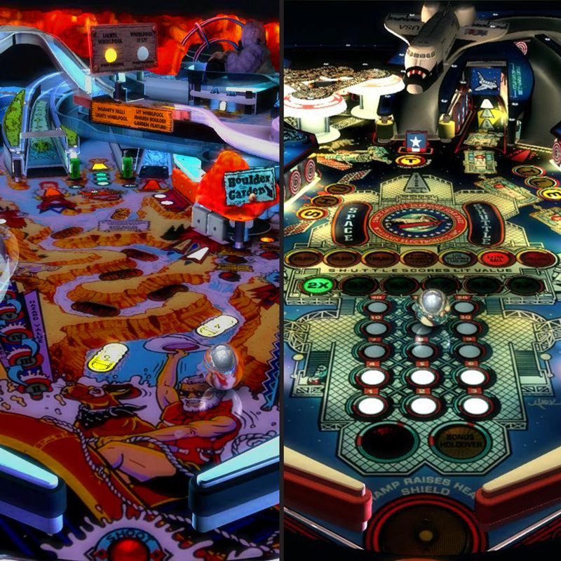 verwerken Tijdreeksen Spektakel Pinball Arcade Table Pack 13: White Water and Space Shuttle - MobyGames