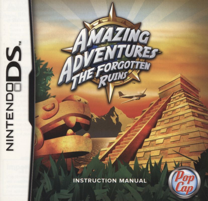Manual for Amazing Adventures: The Forgotten Ruins (Nintendo DS): front