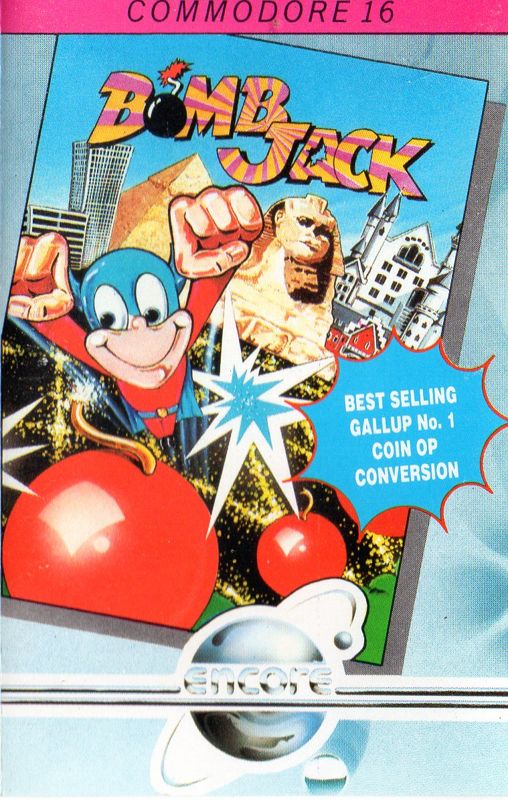Front Cover for Bomb Jack (Commodore 16, Plus/4) (Encore budget re-release)