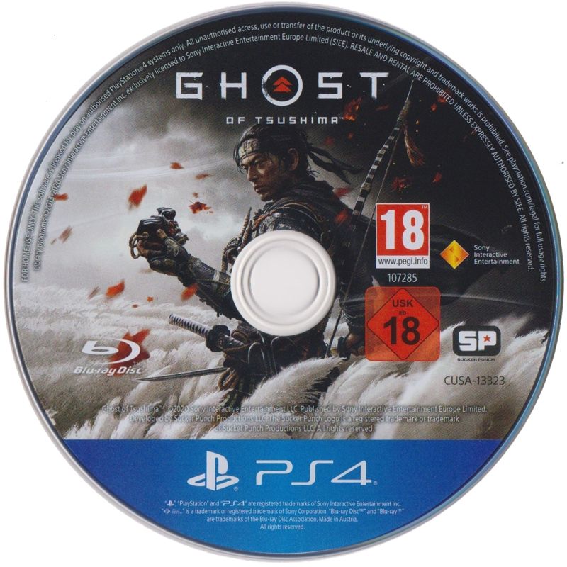 cover MobyGames packaging or material Ghost of - Tsushima